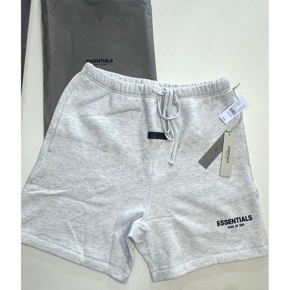 Essentials Fear Of God Light Oatmeal Sweat Shorts L NWT